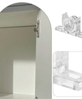 10 Pack Cabinet Push To Open Latch With Touch Beads ABS And Metal Material, close-up view of latch mechanism.