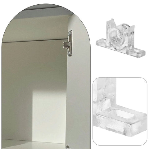 10 Pack Cabinet Push To Open Latch With Touch Beads ABS And Metal Material, close-up view of latch mechanism.
