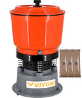9Lbs Vibratory Tumbler Polishing Machine For Rocks And Metal Parts With 3Lb Walnut Shell Media