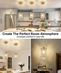 Sleek Gold Brushed Finish 2 Pack Modern Water Ripple Glass Pendant Lights With Adjustable Hanging Cords For Kitchen Island Dining Room Over Sink Super Dope Setup in kitchen and living area.