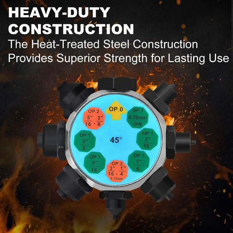 Pro Grade Brake Line Flaring Tool Kit With 37 And 45 Degree Flare Sets displaying heavy-duty construction.