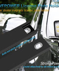 2 Pack Premium Rubber Coated Magnetic License Plate Holder with Screws Scratch Protection for Cars and Trucks Strong