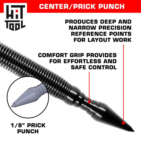 Spring Loaded Woodworking Punch Set With Hammerless Design For Effortless Nail Setting And Pin Removal In Any Diy Or Pro Workshop Project You Gotta Try This Tool, 1/8" prick punch