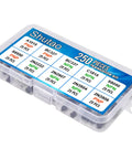 Dope 250 Pack Transistor Assortment Kit With 10 Values A1015 BC327 BC337 C1815 S8050 S8550 2N2222 2N2907 2N3904 2N3906