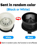 Chevrolet GMC Cadillac Front HVAC Heater Blower Motor AC Fan Assembly Replacement For Silverado Tahoe Sierra Yukon Escalade Fits 1999 2006 GM SUVs 700089 52400424 in black and white