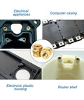 50 Pack Brass Heat Set Inserts M3 For Laptop Repairs And 3D Printing Projects shown in electronic housing and computer casing.