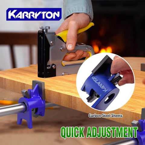 Heavy Duty Three Quarter Inch Pipe Clamps Set Of Four For Woodworking And Furniture Making Workhorse Adjustable H Style Clamps with foot pads