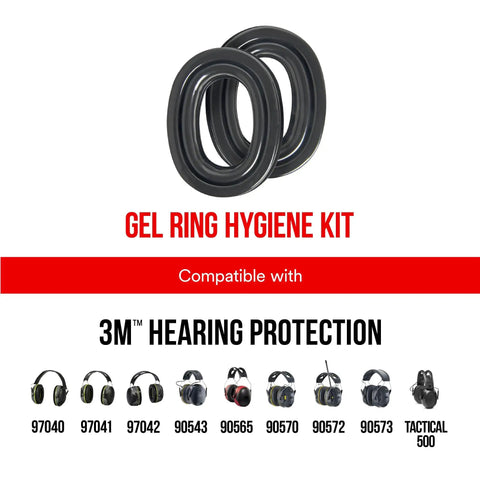 Gel ring hygiene kit compatible with multiple 3M hearing protection models for Lightweight Hearing Protector For Shooting And Hunting.