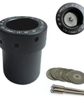 Pro Grade Tungsten Sharpener Grinder Head For TIG Welding Rotary Tool Aluminum Multi Angle Sharpener With Slot Precision Tungsten Grinder Head With Five Diamond Wheels 25mm