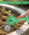 20V Cordless Tiller Cultivator With 2x 2.0Ah Batteries And Charger, Beast Power Garden Rototiller used in garden bed