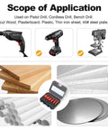 XDENGP Bi-Metal Hole Saw Kit, 6-piece set (5/8–1-3/8 in) for wood, plastic, drywall, soft metal, with case.