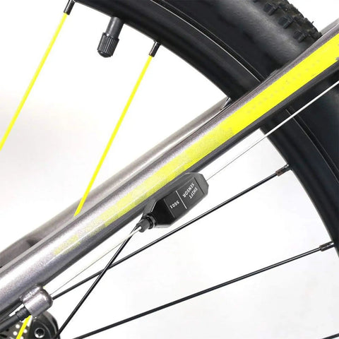 Gear Shift Sensor Cable SS01 For Mid Drive Ebikes BBS01 BBS02 BBSHD, mounted on bike frame near wheel