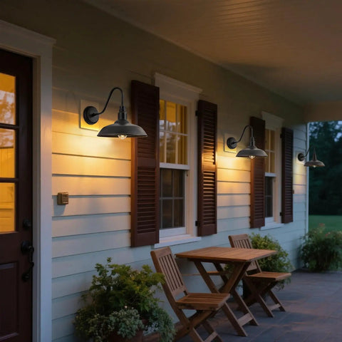 10 Inch Dome Gooseneck Outdoor Wall Light Bronze Exterior Barn Porch Fixture With Wall Mount 2 Pack Awesome Farmhouse Style Barn Garage Sconce For Patio Balcony House Exterior