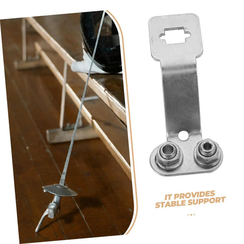 Pro Fencing Epee Socket Replacement For Safer Training durable metal socket adapter on wooden bench