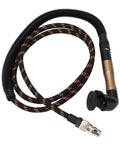 Compact Pencil Die Grinder Air Tool Lightweight Engraving Pen with flexible black and orange air hose for precision carving.