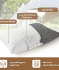 Dope Shredded Memory Foam Travel Pillow For Camping And Backpacking with ventilated breathable cover and hypoallergenic materials.