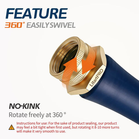 Brass Swivel Hose Adapter Three Quarter Inch GHT Female To One Inch NPT Male For Garden Hoses And Pipe Threaded Systems Lead Free Durable Brass Leak Free Connection One Piece, 360-degree swivel fitting