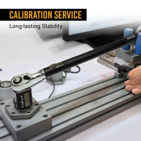 Half Inch Drive Digital Torque Wrench With LED Display And Audible Beep, 10 To 200 Nm, displayed during calibration service