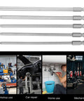 Huge Deal on These 5 Piece Screwdriver Bits With Long 150mm Shafts Perfect For Reaching Tight Spots In Your Car Or Home Project And The Magnetic Tips Make Them Super Handy For Any Job You Got Gonna Love These, five S2 alloy steel security star bits
