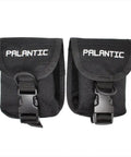 Durable Cordura Trim Weight Pockets With Quick Release QR Buckles For Scuba Tanks Or Waist Belts 5 Pound Capacity Black