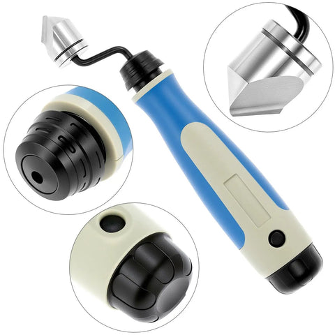 Pro Grade Hand Deburring Tool Kit With 10 Rotary Blades And Countersink Blade for Wood Plastic Aluminum and Steel