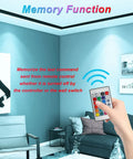 LED Recessed Ceiling Lights 4 To 5 Inch 10W Lit Color Changing Dimmable RGB Downlights with remote in living room