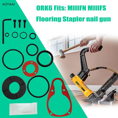 Flooring Nailer Rebuild Kit With 105043 Bumper And O Ring Set For MIIIFN MIIIFS And MIII Flooring Nailer Gun Replacement Parts