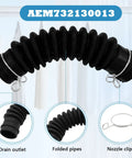 Washer Drain Hose Assembly For LG And Kenmore Washers With Thick Tub To Pump Connector And Stainless Steel Clamps AEM73213001