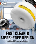 10.5 Liter Oil Extractor Pump For Engine Fluids Dual Manual And Pneumatic Power smooth cap and handle in a garage setting.