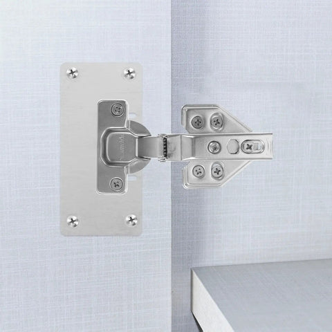Four Pack Full Overlay Cabinet Door Hinges With Soft Close And Hydraulic Action, Smooth Quiet Close, stainless steel hinge.