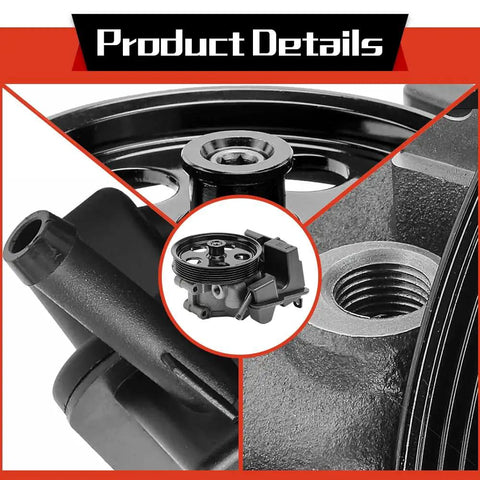 Power Steering Pump With Pulley And Reservoir Plug And Play Fit For 2006 Through 2011 Ford Focus 2.0L 2.3L 2.5L And 2010 2011 Transit Connect 2.0L Gas Engine Pre Installed Pulley And Reservoir For Easy Install And Smooth Steering