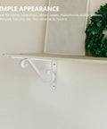 Heavy Duty Corner Shelf Brackets Wall Mount Supports Rock Solid Iron L Brackets Built Like A Tank For Diy Wood Shelving and Workshop Storage Super Sturdy Black Metal Braces Zero Stress Setup with elegant white finish