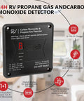 Dual CO And Propane RV Detector System With Digital Display, 2 In 1 Alarm For Carbon Monoxide And LP Gas, hardwired 12V, flush mount