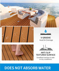 Self Adhesive Faux Teak Boat Flooring 48x16.8 Inches With 3M Adhesive Backing Non Slip EVA Foam Decking for yacht deck