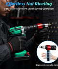 Upgrade Your Tool Kit With This Rock Solid Rivet Nut Gun Adapter For Fast And Easy Drill Installation That Saves Time, Fits Standard 1/4 Inch Drills And Works Like A Charm On Any DIY Project on drill fastening metal panel