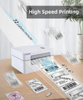 Bluetooth 4x6 Thermal Shipping Label Printer Workhorse For Small Business, Wireless Label Printer For Amazon Shipments in action