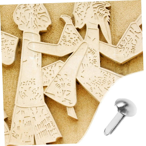 100 Pcs Iron Fasteners For DIY Projects And Scrapbooking Durable Split Pins For Crafting And Puppet Making Kit with decor