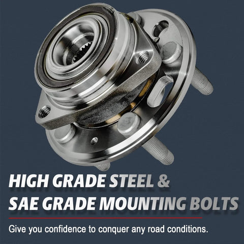 Front and Rear Wheel Bearing Hub Assembly 5 Lug Direct Fit Replacement For 2010 2017 Buick Lacrosse Regal Cadillac XTS Malibu Impala