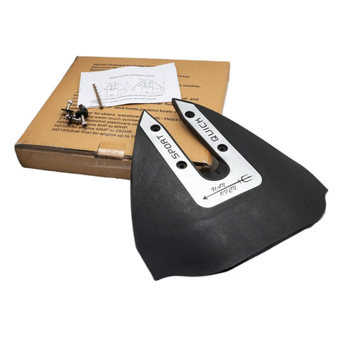 Hydrofoil Stabilizer With Whale Tail For Small Outboard Motors And Outdrives, Boosts Handling And Thrust, Slashes Planing Time, Keeps Your Boat On Plane At Low Speed, Fits 8 To 40 HP Outboards Including 9.9 15 20 25 30 40 HP, Silver