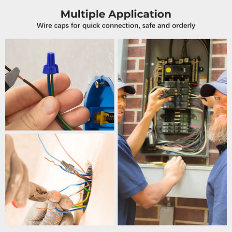 Various applications of Tan Winged Wire Connectors 550 Pcs Pack For 22 8 AWG Twist On Screw On Type Connectors P12 Terminals