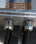 Two Pack Stainless Steel Cable Gland Quarter Inch NPT Waterproof And Rust Proof Adjustable Cable Gland Protectors installed outdoors