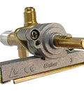 CSA Certified Gas Safety Control Valve With Piezo Ignition For Propane Patio Heaters, brass with integrated igniter, side view