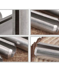 Slotted stainless steel spring pins, 30 pcs, 6 mm x 35 mm, front view.
Slotted stainless steel spring pin, side view, 6 mm x 35 mm.
Slotted stainless steel spring pin close-up, 6 mm x 35 mm, showing slot.
Installed slotted stainless steel spring pin in wood frame, 6 mm x 35 mm.