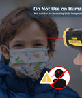 Infrared Thermometer Gun With Laser And Adjustable Emissivity For Safe Distance Readings Quick 500ms Temps Not for Human Use