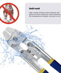 Heavy Duty Wire Rope Crimping Tool Kit For 2.0mm Cable With Aluminum Ferrule Sleeves 160 Pieces 4 Sizes And Stainless Steel Thimble Assortment 10 Pieces For Marine Rigging And DIY Projects, shown with anti-rust stainless steel material.