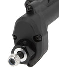 Close-up of Rock Solid Front And Rear Portal Axle Kit For Axial Scx10 And Scx10 Ii RC Crawler matte black nylon housing and metal bearing.