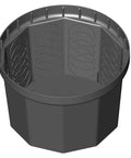 Rhino 24 Inch Heavy Duty Catch Basin Kit With 24 Inch Grate, 10 Hole Box, shown without grate, for drainage systems.