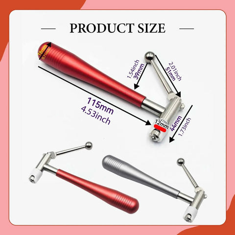 Pro Pinion Puller Watch Repair Tool Style B Red Handle Gearhead Approved with dimensions shown