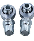 Beefed Up Heavy Duty 1.25 Inch Heim Joint Rod End Kit With Left And Right Hand Threads Chromoly Panhard Rod End For Traction Bars And Tie Rods Includes Spacer Tube Adapters And Jam Nuts For Durable Off Road Steering Linkage, pair