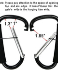 Two Pack Carabiner Stroller Hook Organizer For Hanging Purses Diaper Bags And Shopping Bags Lightweight Stroller Accessory